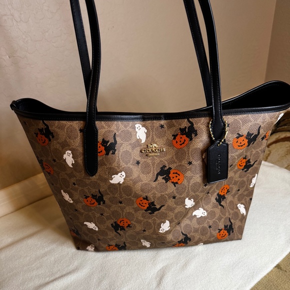 Coach Handbags - Authentic Coach Signature Tote- Halloween Edition